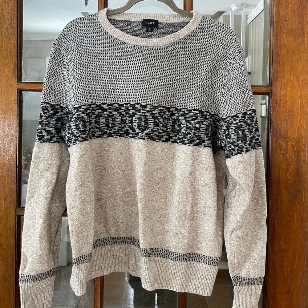 J.Crew rugged merino wool crewneck sweater